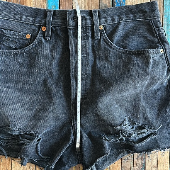 RE/DONE Black high waist Shorts Sz 29 *NWOT** - Picture 11 of 11